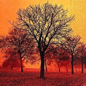 20 Servilletas 33 x 33 cm Otoño ánimo Árbol otoñal de hojas, multicolor