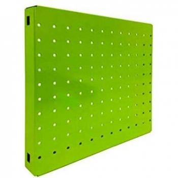 Panel metálico perforado Simonboard 2 estantes Verde Simonrack 300x300x35 mms