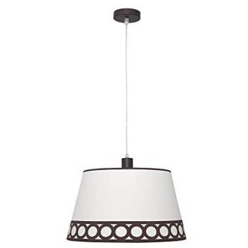 Lámpara Colgante Dalia 1xE27 Beige/Marrón - Iluminación Cálida FABRILAMP