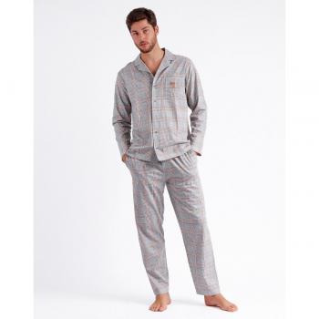 ADMAS Pijama Abierto Manga Larga Bulldog para Hombre