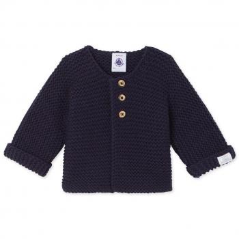 Petit Bateau Cardigan, Chaqueta Punto para Bebés, Bleu