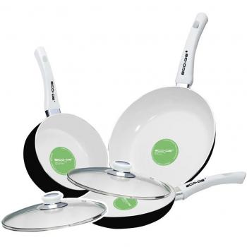 ECO-DE ECO-030 - Set de sartenes cerámicas, 5 piezas