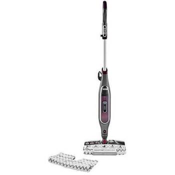 Shark Mopa de vapor automática [S6003EU] Klik N’ Flip, Steam Blast, Dirt Grip, 3 Controles inteligentes de vapor directo, Burdeos/ Gris Acero