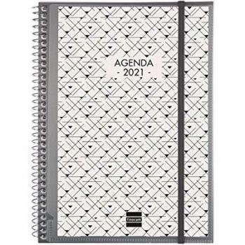 Finocam - Agenda 2021 Semana vista apaisada Espiral Personalizable Español