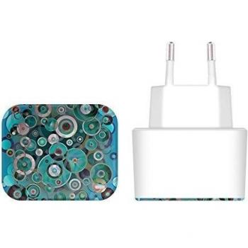 Official Angelo Cerantola Pop Muzik Patterns White EU Charger & Micro-USB Cable for Huawei Stream S 302HW