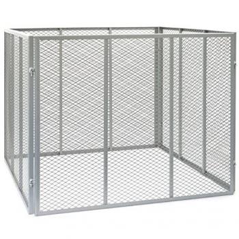 Compostador Metálico Abierto 100x100x80cm para 800L de Compost