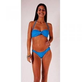 L.Bolt Gipsy Plain Strapless Hawaian Ocean Bikinis, Mujer, Azul, S
