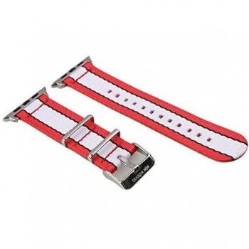 X-Doria 439053 - Correa de nylon para Apple Watch, 42 mm, color blanco