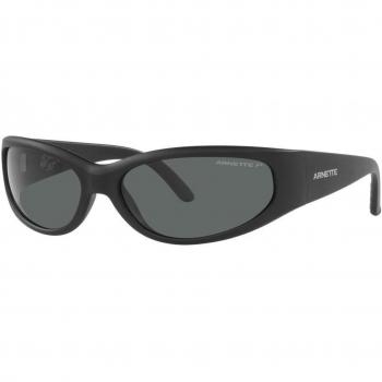 Arnette AN4302 Catfish Sunglasses - Opal Black/Grey, Matte Black, Dark Grey Polarized, Unisex, Size: ONE SIZE