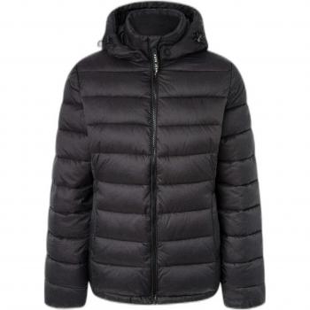 Pepe Jeans Maddie Chaqueta Acolchada Corta con Capucha Desmontable para Mujer en Color Negro