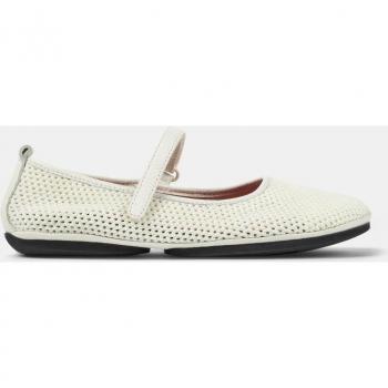 CAMPER Right Ballerinas for Women - White, Size 37/7, Cotton Fabric/Smooth Leather