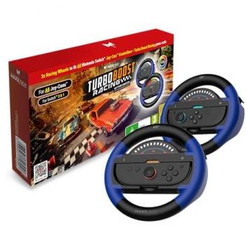 Kit de Carreras Turbo Boost Maxx Tech para Nintendo Switch 2 (Volantes + Código de Descarga)