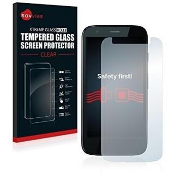 Savvies Protector Cristal Templado Motorola XT1030 Protector Pantalla Vidrio - Dureza 9H