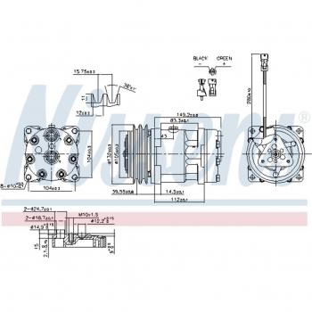 Compresor de aire acondicionado NISSENS 890336, tipo: compresor, características: compatible con sistemas de aire acondicionado, alta eficiencia, fácil instalación, durabilidad mejorada