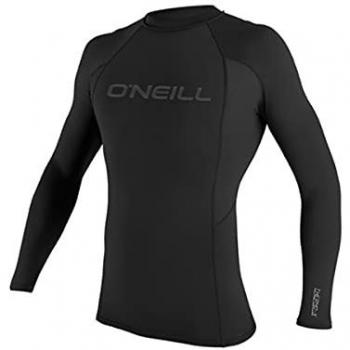 Camiseta O'Neill Thermo-X de Manga Larga Negra Intensa - XS, fácil estiramiento rápido dry, repelencia al agua, resistencia al olor