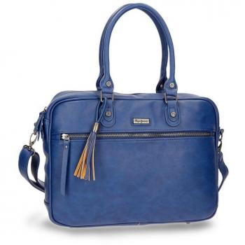 Pepe Jeans Croc Bolso Bandolera, 38 cm, 10.64 Litros, Azul
