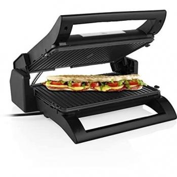 Princess 112530 Multi Grill multifunción 2 en 1, placas reversibles de parrilla y plancha, termostato regulable, bandeja recoge grasas, recubrimiento antiadherente, tapa flotante, 1500 W
