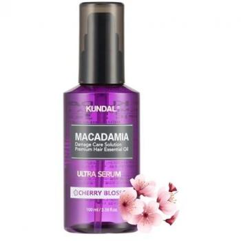 KUNDAL Macadamia Ultra Regenerating Oil Serum for Damaged Hair with Cherry Blossom - 100 ml