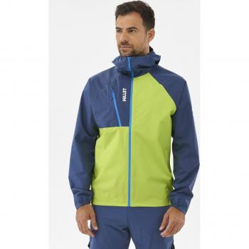 Chaqueta de trail running para hombre Millet Intense 2.5 (Acid Green / Dark Denim)