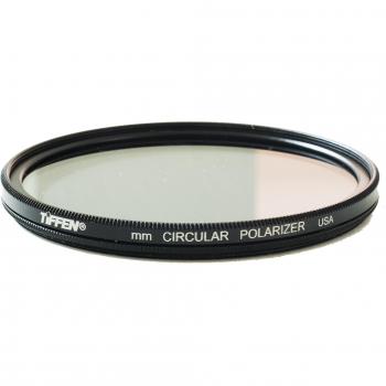 Filtro de Cámara Tiffen 58mm con Polarizador Circular, Color Negro