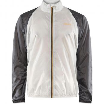 Craft Pro Hypervent Jacket Hombre - Chaqueta técnica, color negro, gris y blanco, diseño ligero y transpirable, ideal para actividades deportivas al aire libre