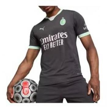 Camiseta Tercera Equipación Puma AC Milan 2024/25 - Gris - Talla XS - Poliéster Woven