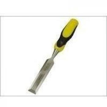 016871 STANLEY 8MM (5/16IN) DYNAGRIP BEVEL EDGE CHISEL WITH STRIKE CAP 8MM