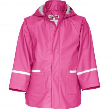 Playshoes Regenjacke Basic Chubasquero Unisex niños, Rosa