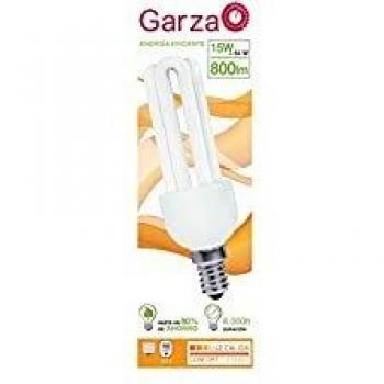 Garza Lighting - Bombilla Stick Luz Cálida T3 15W E14 800 Lúmenes 2.700K