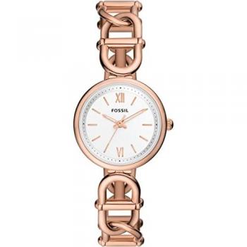 Reloj de Mujer Fossil Carlie ES5273 - Diseño Elegante, Acero Inoxidable, Resistente al Agua, Rosa Gold