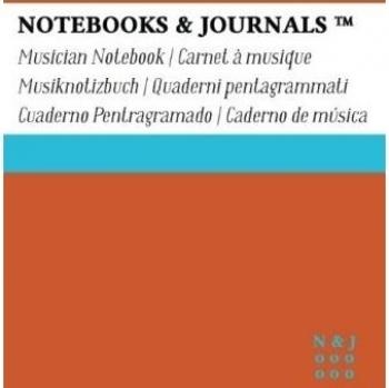 Cuaderno de Música Notebooks & Journals, Pocket, Naranja, Tapa Blanda: