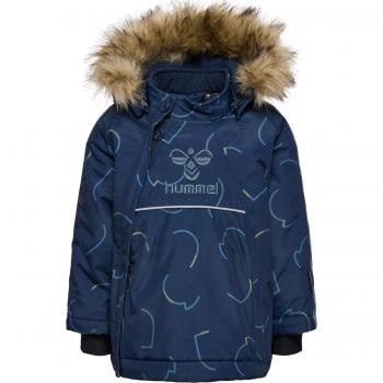 Hummel hmlJessie Baby Hoodie Parka with Hood, Unisex, 15-18 Months, Black Iris