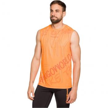 Camiseta de hombre Trangoworld Champex Trail Running Manga Corta Naranja (XL)