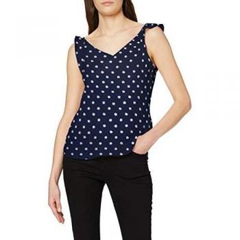 Le Temps des Cerises FSHALI0000000SM Camiseta de Tirantes Anchos, Medianoche, S para Mujer