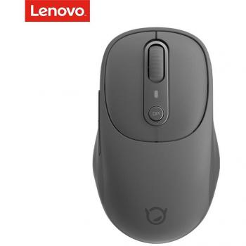 Ratón Bluetooth Lenovo Xiaoxin Plus con Botón de Silencio, Luz y Sonido Ligero, Portátil para Oficina y Juego, Carga Universal - Gris