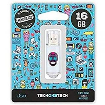 Tech-One-Tech Calavera Maya - Pendrive de 16 GB