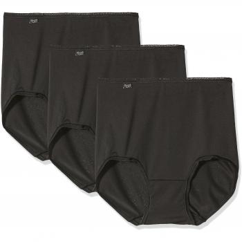 Braguitas Maxi Mujer Sloggi Tai 24/7 (x3) Microfibra Negra