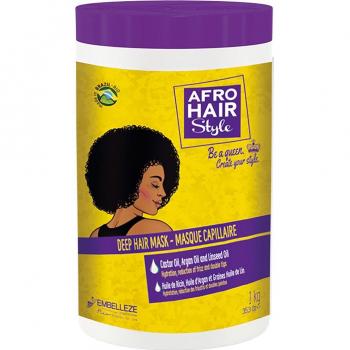 Novex Mascarilla Capilar Afrohair 1kg - Tratamiento Profundo para Cabello Afro - Hidratación Intensa y Reparación de Puntas Abiertas