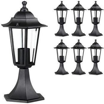 Set de 6 Farolas de Jardín Exterior Hazel de Aluminio Antirustico IP44