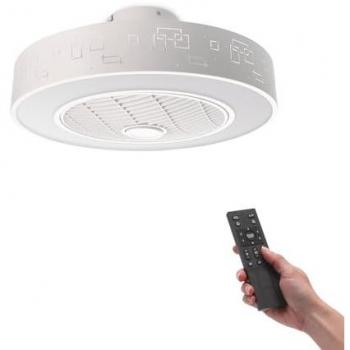 Ventilador de Techo LED Sticks 36W Blanco DC - Ultra Silencioso con Mando a Distancia Verano / Invierno + App - Protección IP20, 5 aspas, 6 velocidades, Bajo consumo