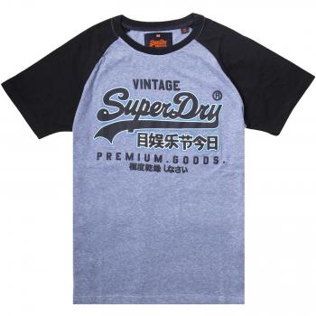 Superdry Camiseta de Manga Larga - Para Hombre Azul Blue Heather/Eclipse Navy XX-Large