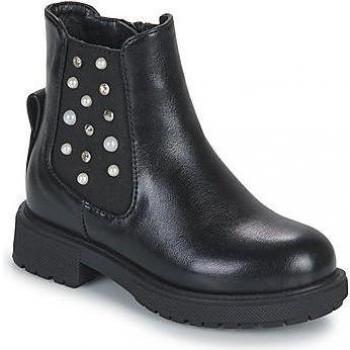 Botines negros tipo chelsea con adornos para niña y niño Dirleton