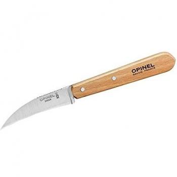 Cuchillo de Cocina Opinel N°114 para Verduras con Hoja Inoxidable de 7 cm y Mango Natural