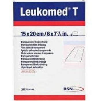 Leukomed T Transparent Sterile Film Dressings 15x20 cm - Pack of 5