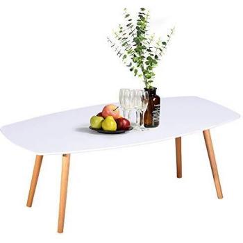 Mesa de centro Mesa de salón blanca Mesa auxiliar Mesa de sofá moderna