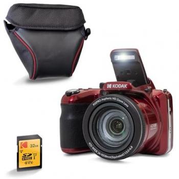 Cámara Bridge Kodak Pixpro AZ425 20 MP con Zoom Óptico 42x, Vídeo Full HD 1080p, Pantalla LCD de 3, Funda y Tarjeta SD de 32 GB