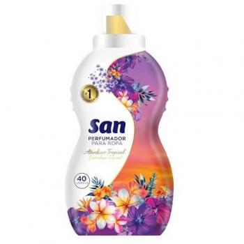 Perfumador Líquido Concentrado para Ropa Atardecer Tropical 800 ml - Fragancia Afrutada y Floral, 40 Lavados (Pack de 4)