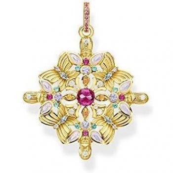 Colgante Amuleto Caleidoscopio Mariposa de Plata Bañada en Oro de 18k - Thomas Sabo