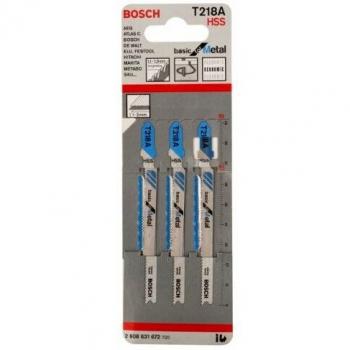 Bosch Professional 3x Hojas de sierra de calar T 218 A Basic for Metal