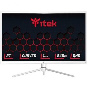 Monitor Curvo GGC 27 WQHD 2560x1440 VA, 240Hz, 1ms OD, HDR1000, Adapt Sync, Conexiones: 2xHDMI, DP, Type-C y